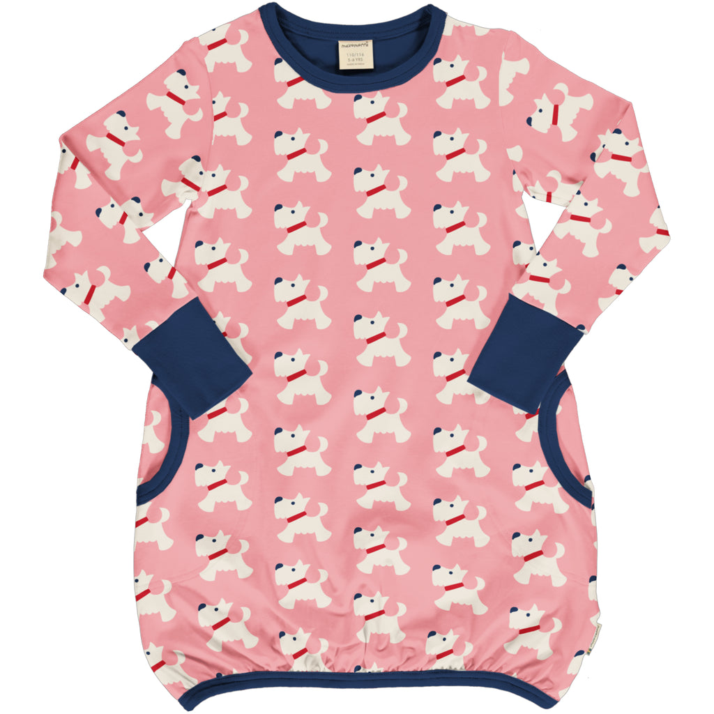 Maxomorra Balloon Dress LS Scottie