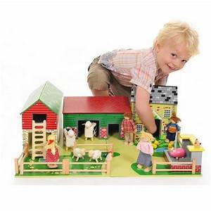 Tidlo Old Field Farm – Ferme En Bois Avec Grange, Étable, Porcherie Et Animaux Pour Jeu Éducatif Enfants