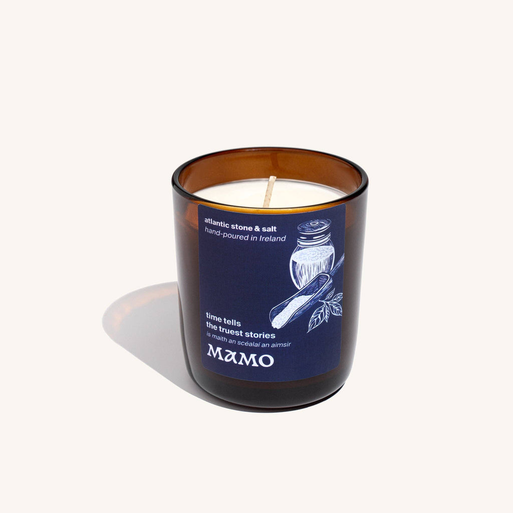 Time Tells the Truest Stories | Atlantic Stone,  Cyclamen  & Salty Air Candle - CL203