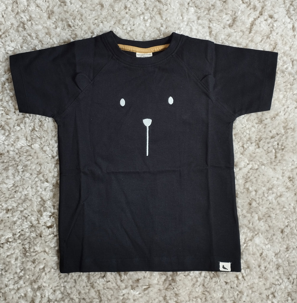 Turtledove London Character Bear Ear t-shirt Black