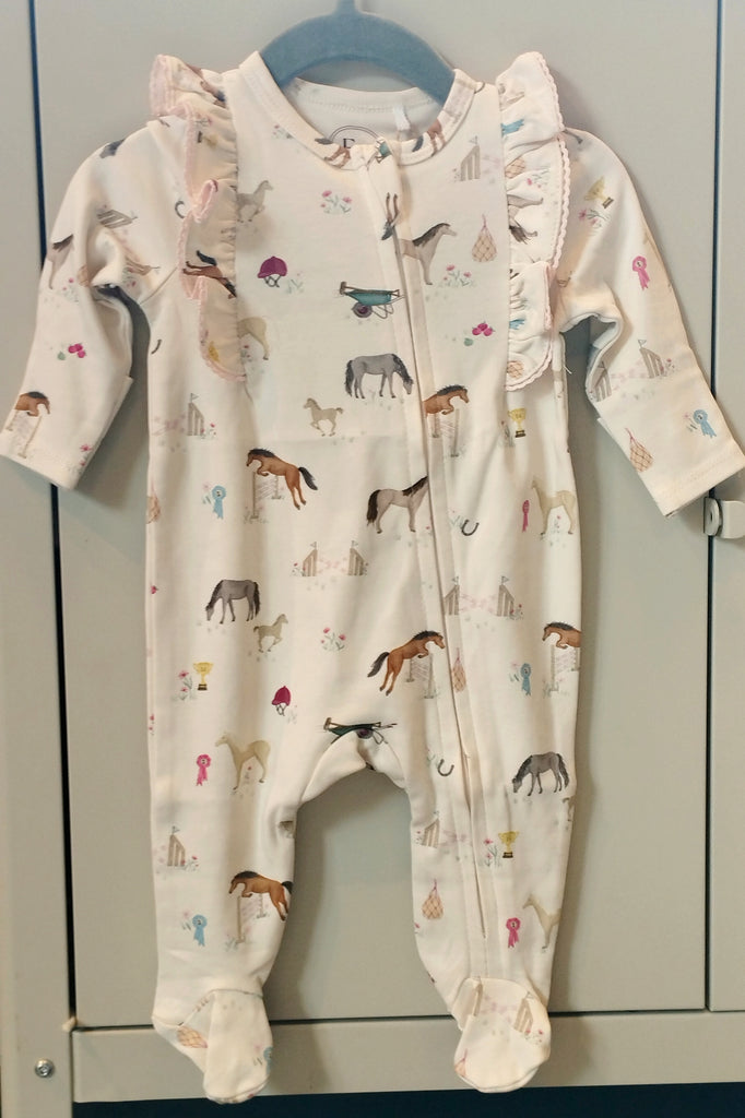 Eleanor Charles Frill Pony Sleepsuit