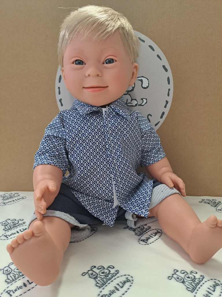 Tyber doll with Down Syndrom features Blonde Boy