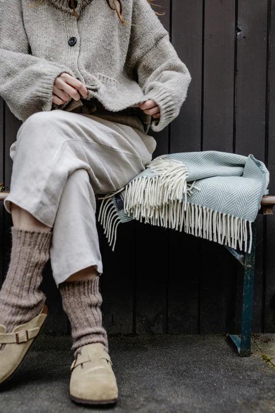 Foxford Achill Cashmere and Lambswool Throw