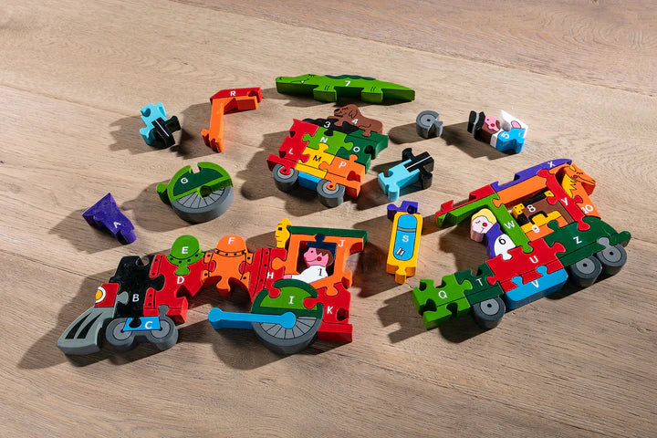 Alphabet Jigsaws Train Alphabet