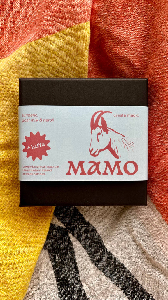 LUFFA Goat Milk, Turmeric & Neroli Body Soap Bar: With a box