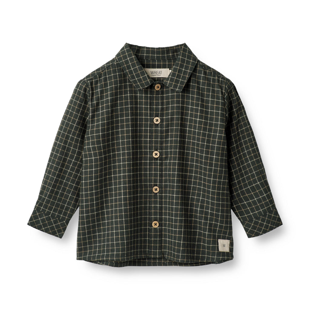 Wheat Shirt Oscar Black Coal Check