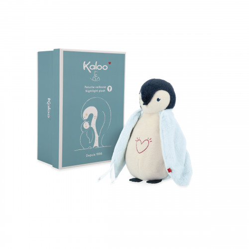 Nightlight Plush Penguin Blue