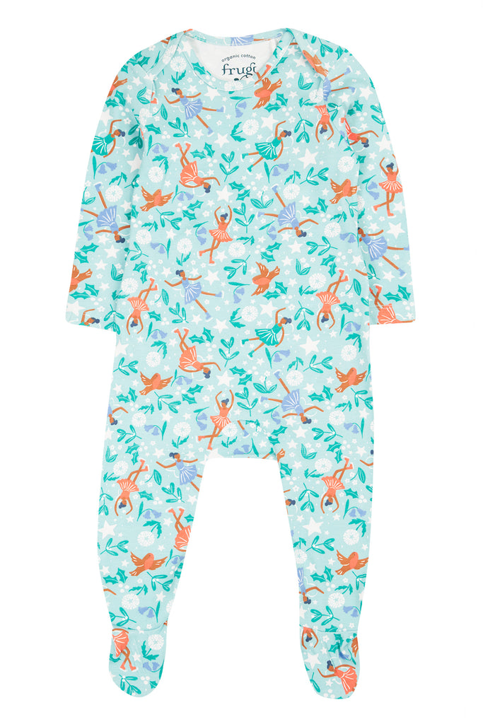 Frugi Easy-on babygrow Glacier Enchanted Forest