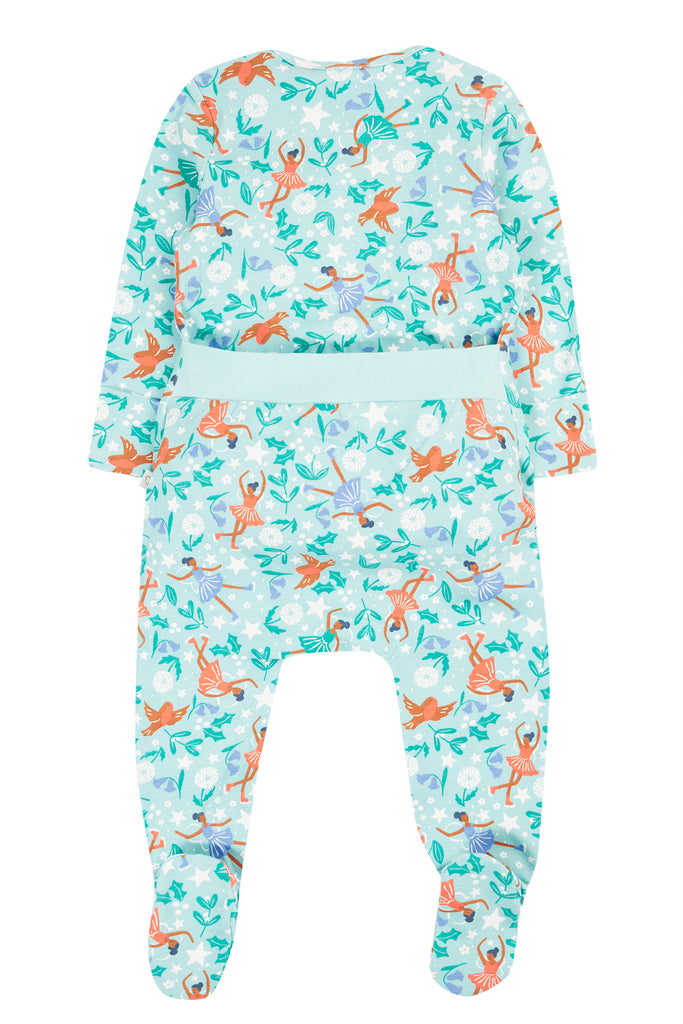 Frugi Easy-on babygrow Glacier Enchanted Forest