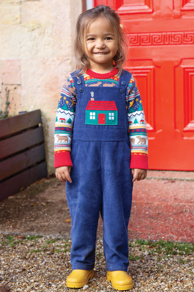 Frugi Durgan cord dungaree cottage