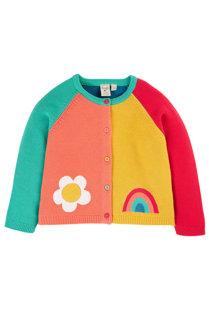 Frugi Patsy Cardigan Cantaloupe Flower