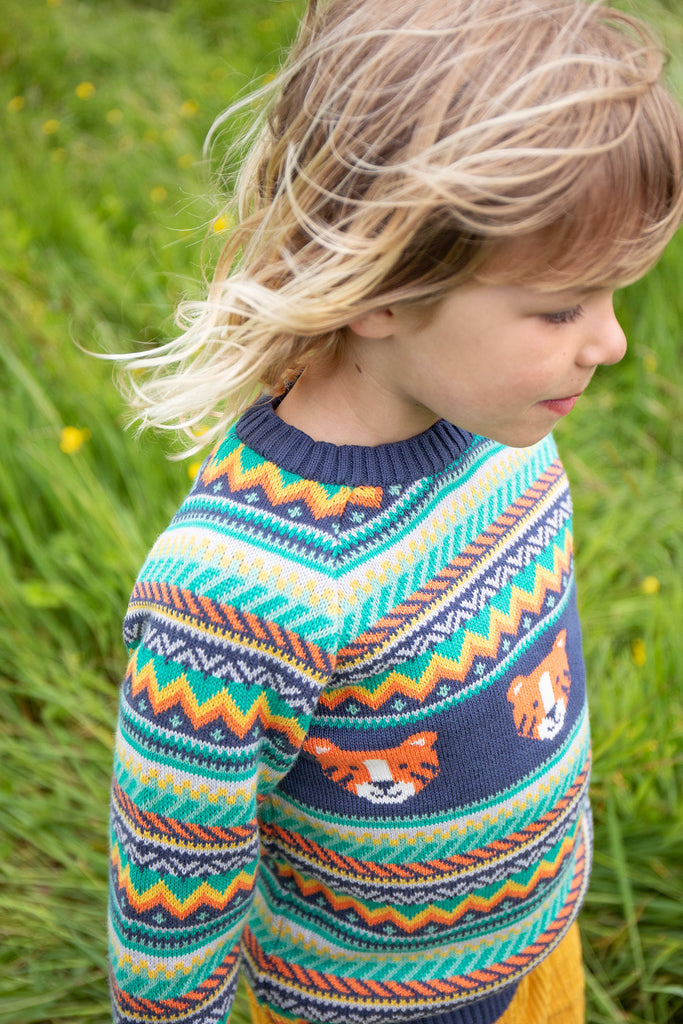 Frugi Fairisle Tiger Jumper