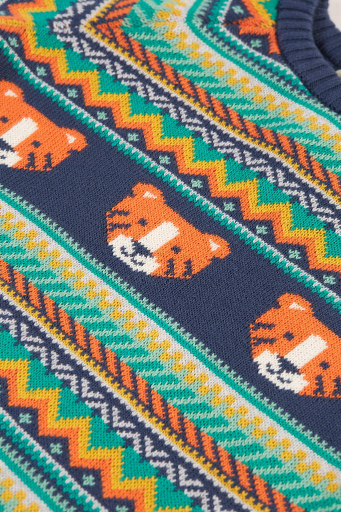 Frugi Fairisle Tiger Jumper