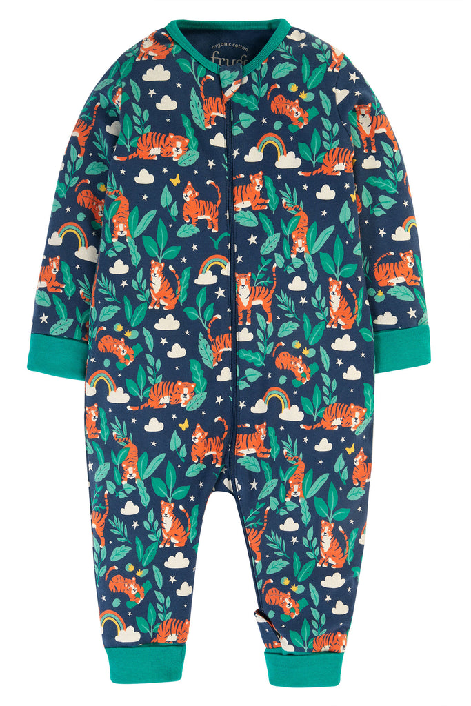 Frugi Zelah Zip-up babygrow Roarsome