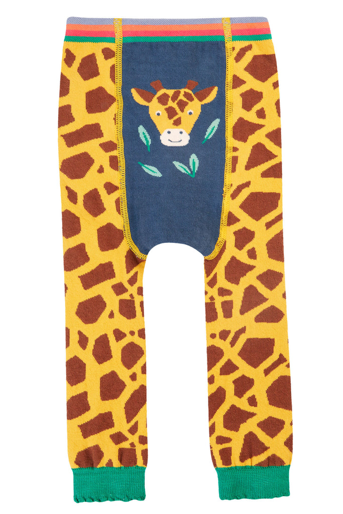 Frugi Knitted legging Giraffe