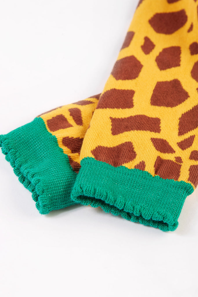 Frugi Knitted legging Giraffe