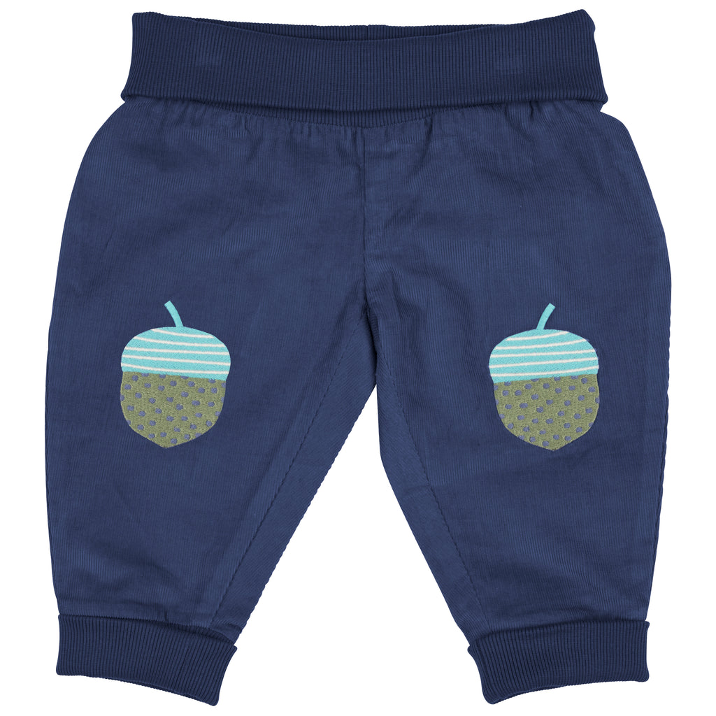 Pigeon Organics Baby Cord Trousers Night Blue