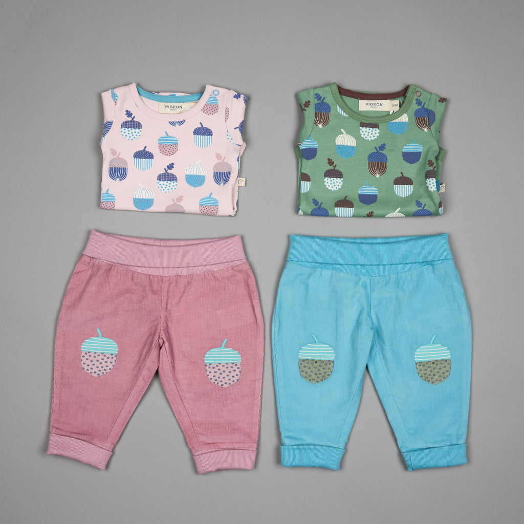 Pigeon Organics Baby Cord Trousers Pink