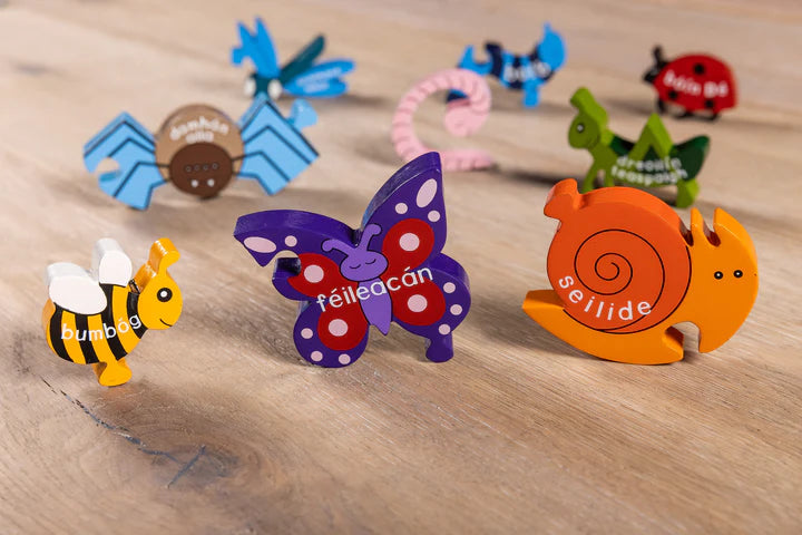 Alphabet Jigsaw Creepy Crawlies As Gaeilge