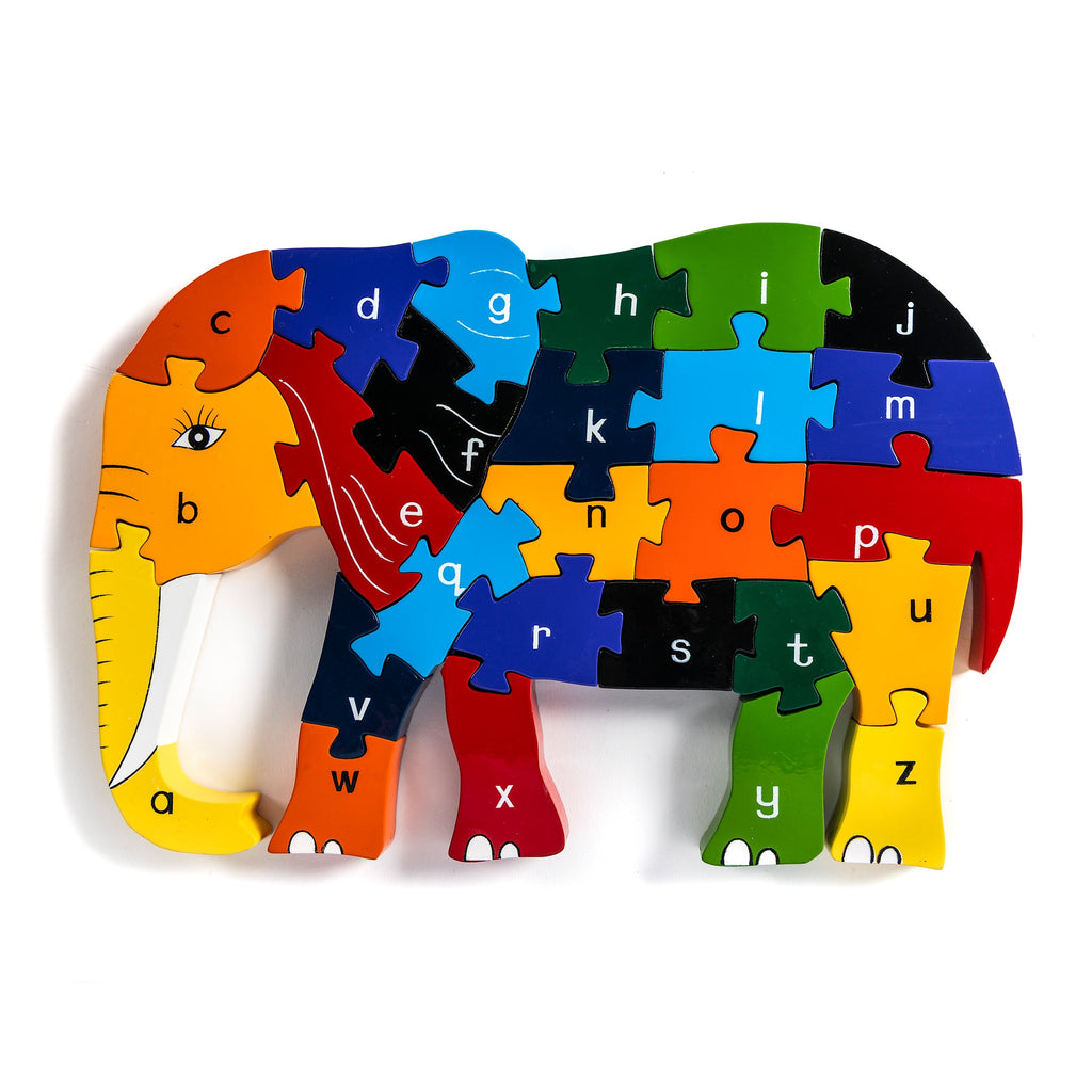 Alphabet Jigsaw Elephant