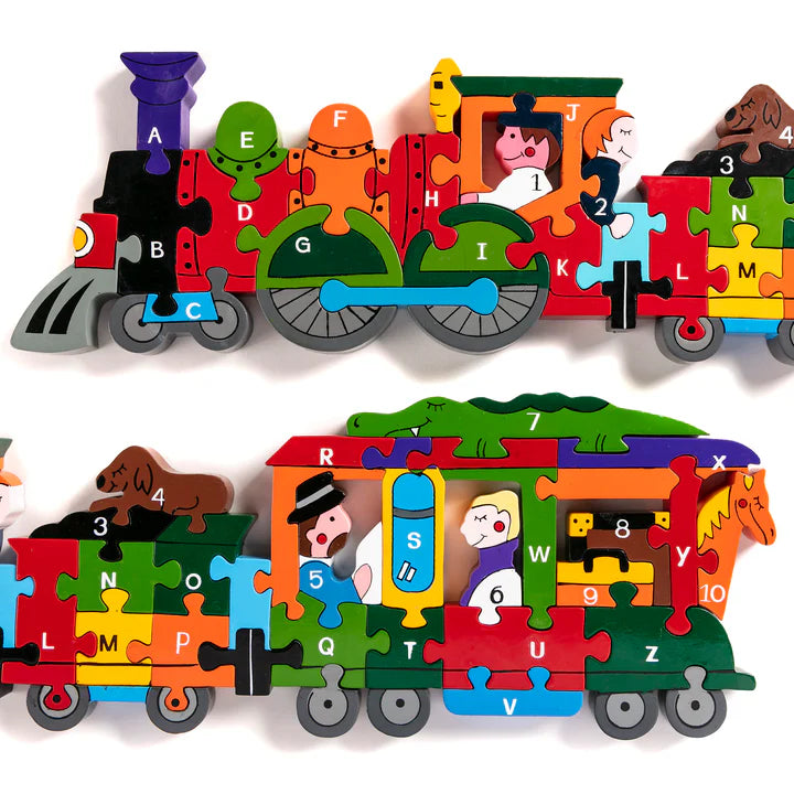 Alphabet Jigsaws Train Alphabet