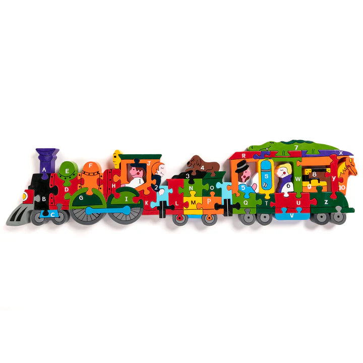 Alphabet Jigsaws Train Alphabet