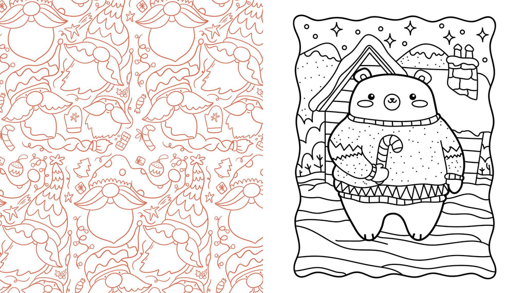 Cozycore Christmas Colouring Book HB