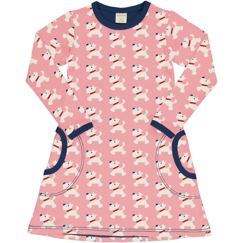 Maxomorra LS Dress Scottie