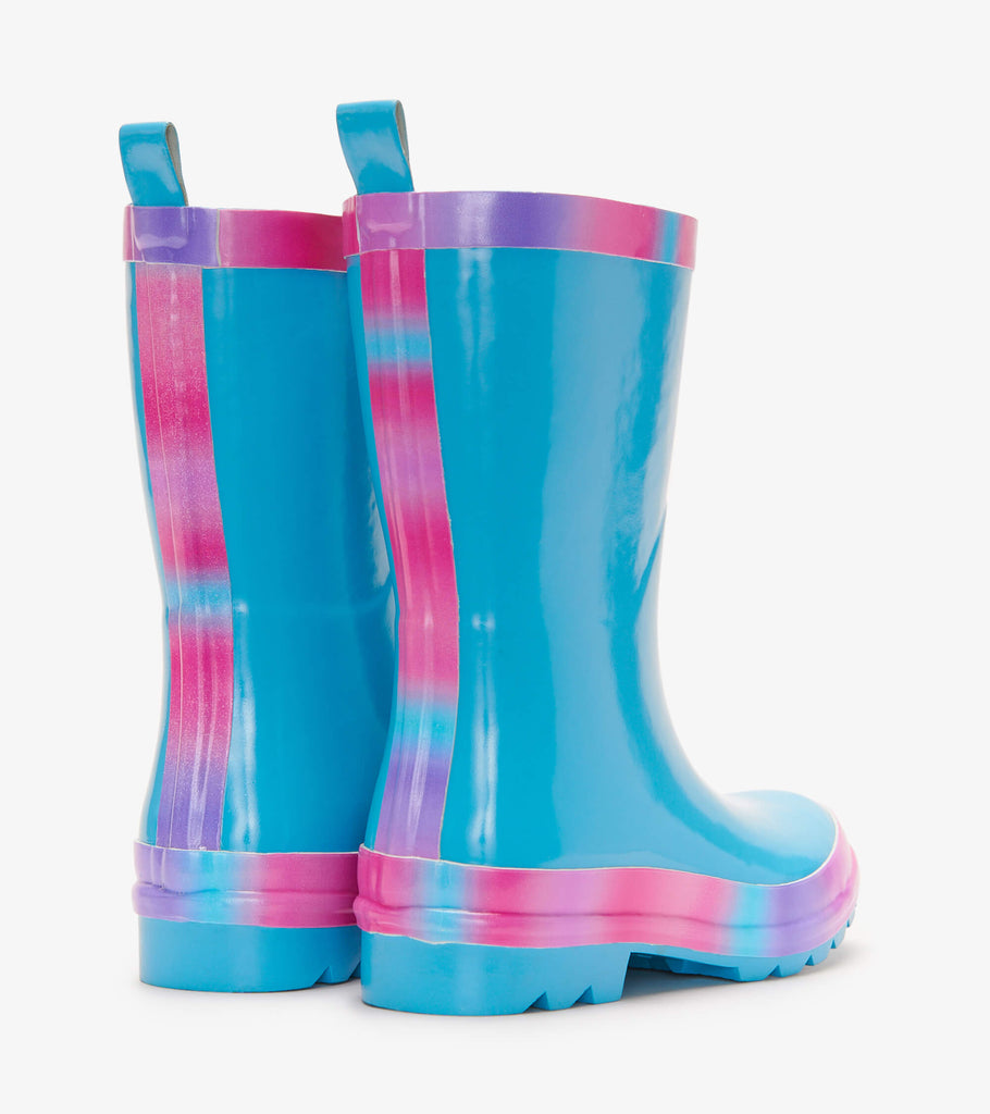 Hatley Fun Hearts Shiny Rain Boots & matching socks