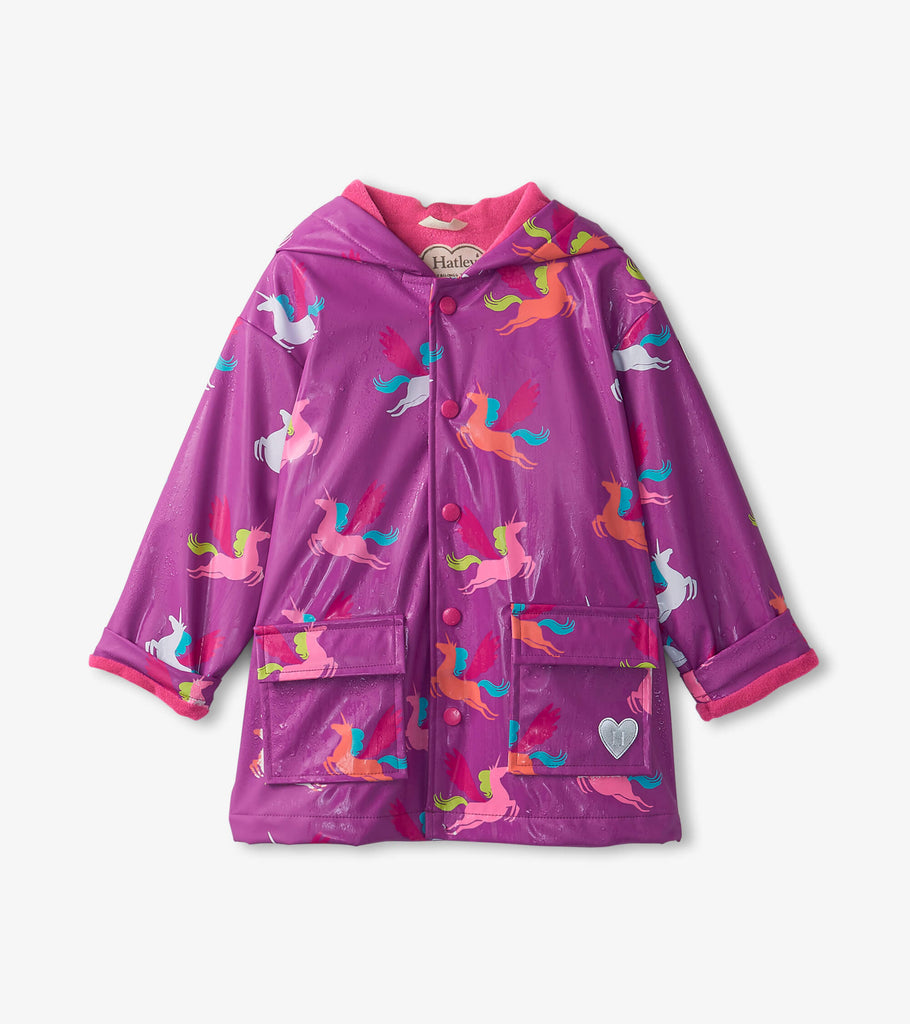 Hatley Pretty Pegasus Colour Changing Raincoat