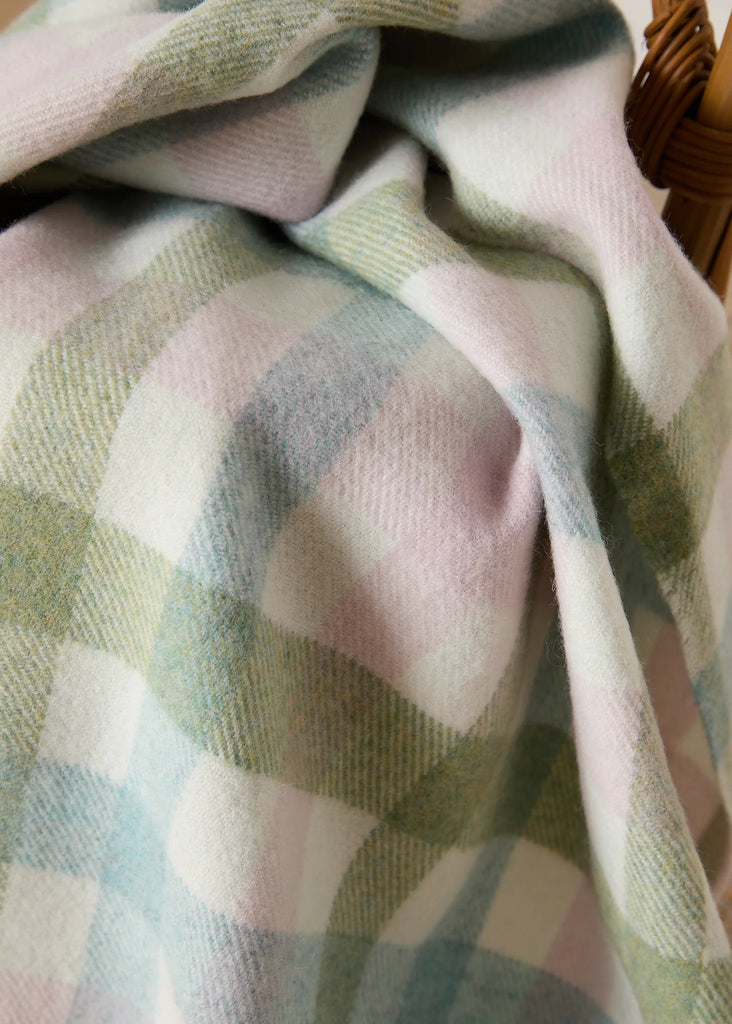 Foxford Baby Blanket Pastel Check