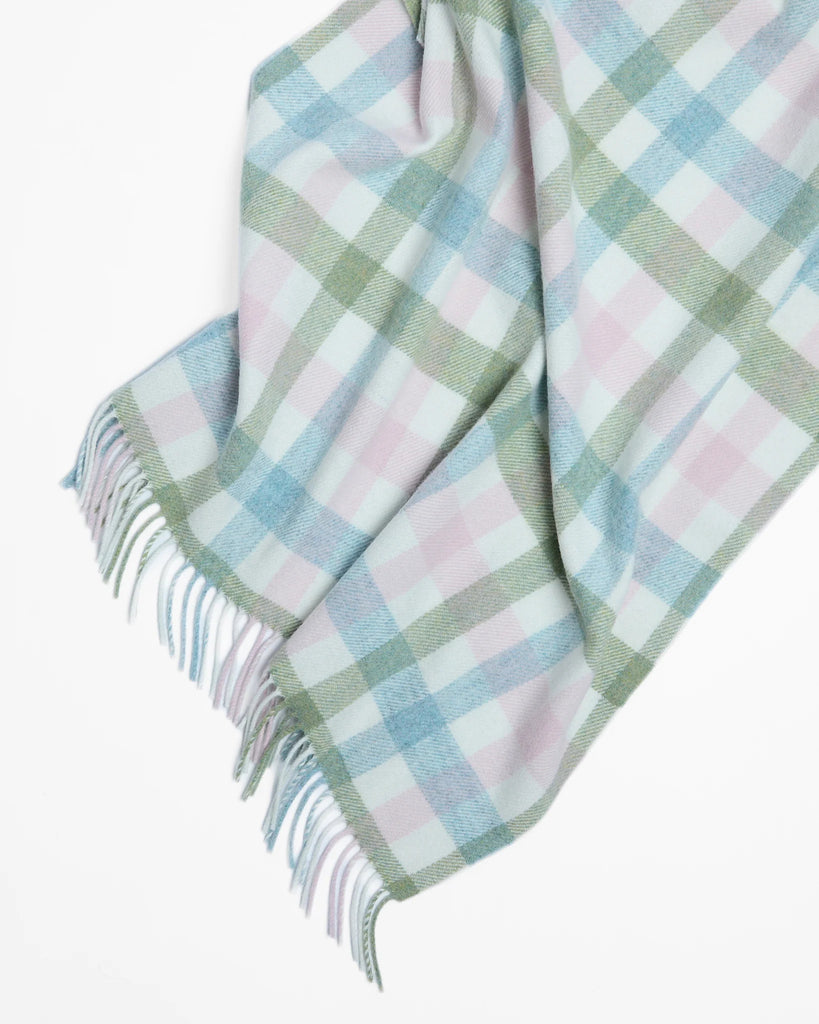 Foxford Baby Blanket Pastel Check