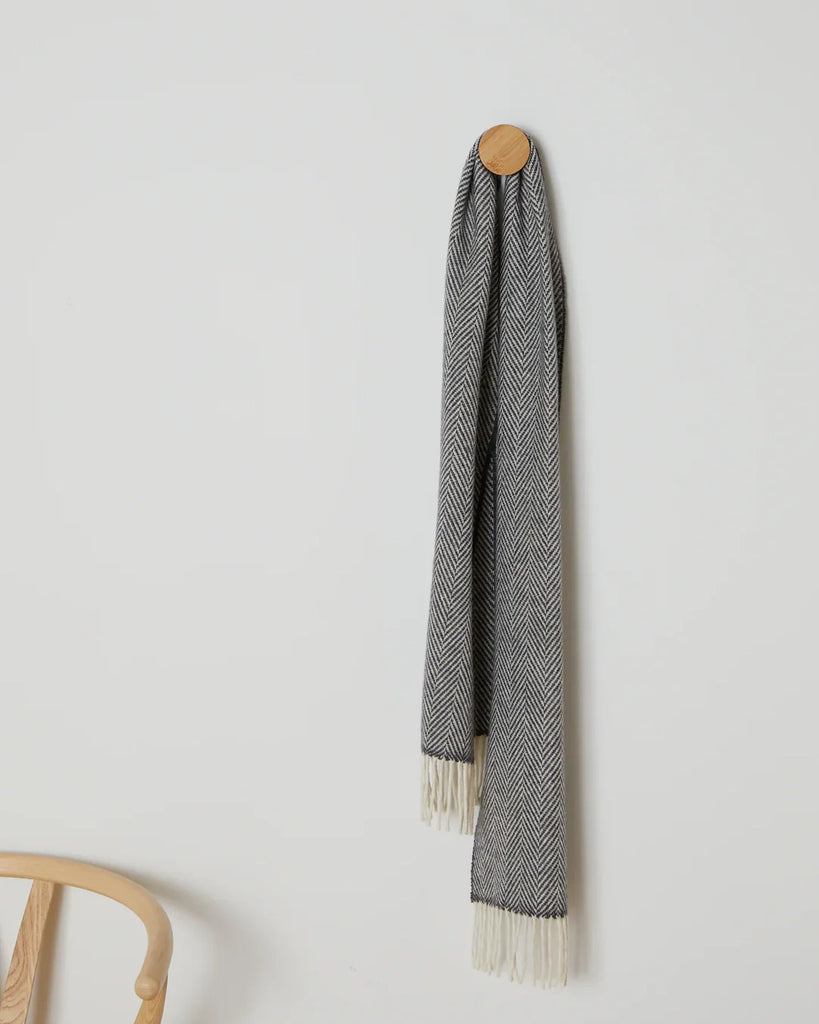 Foxford Oxford Herringbone Cashmere Blend Scarf