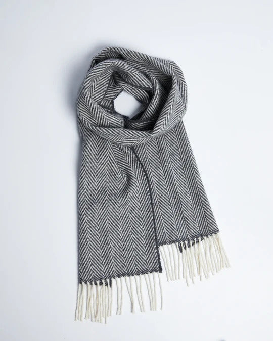 Foxford Oxford Herringbone Cashmere Blend Scarf