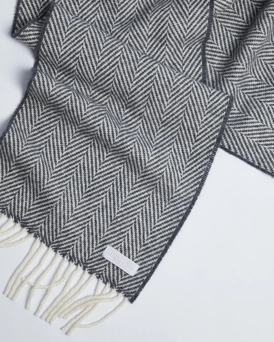 Foxford Oxford Herringbone Cashmere Blend Scarf