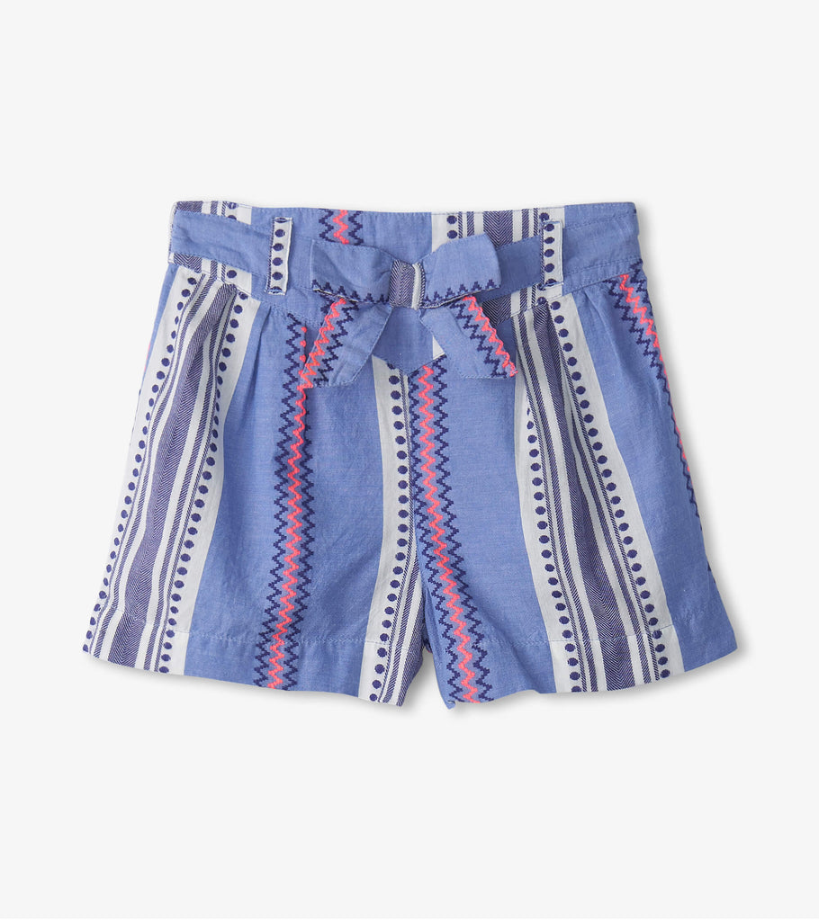 Hatley Boho Stripes Paper Bag Shorts