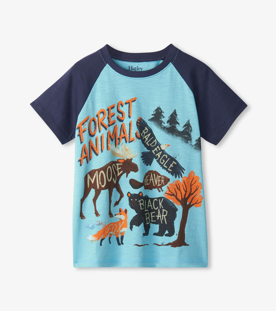 Hatley Forest Animals Raglan T-shirt