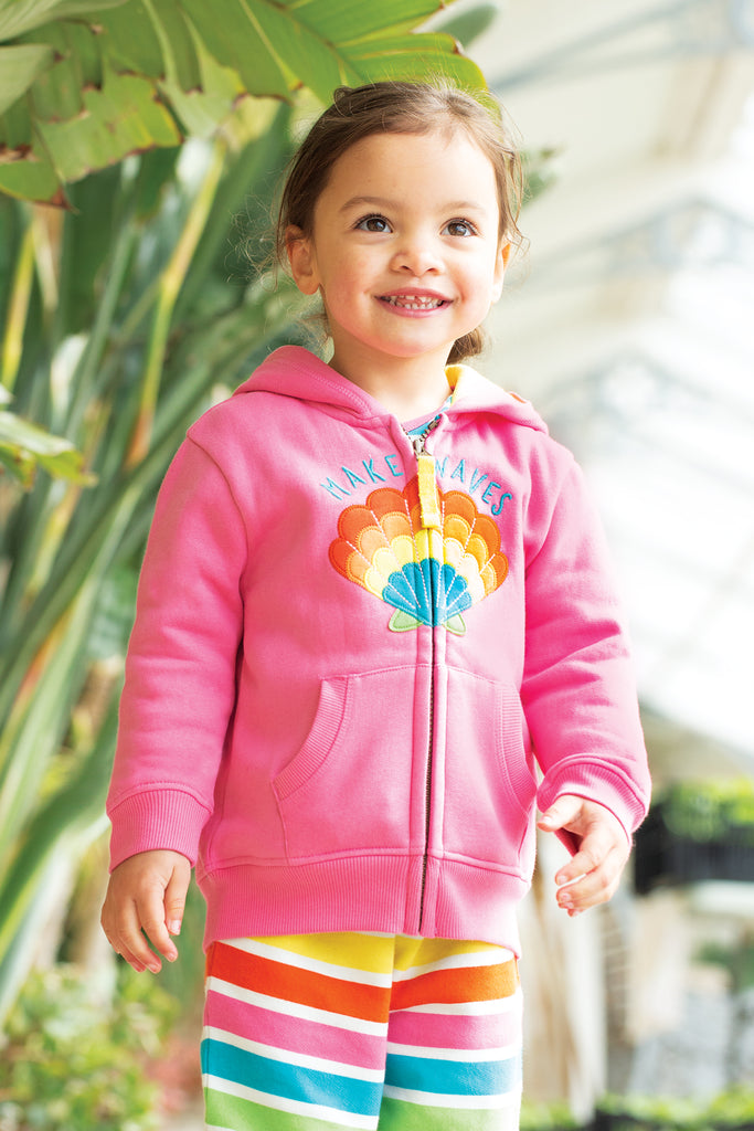 Frugi Switch Carbis Hoodie Hibiscus Shell