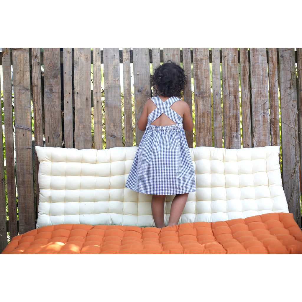 Pigeon Organics Crossback Dress Dusty Blue