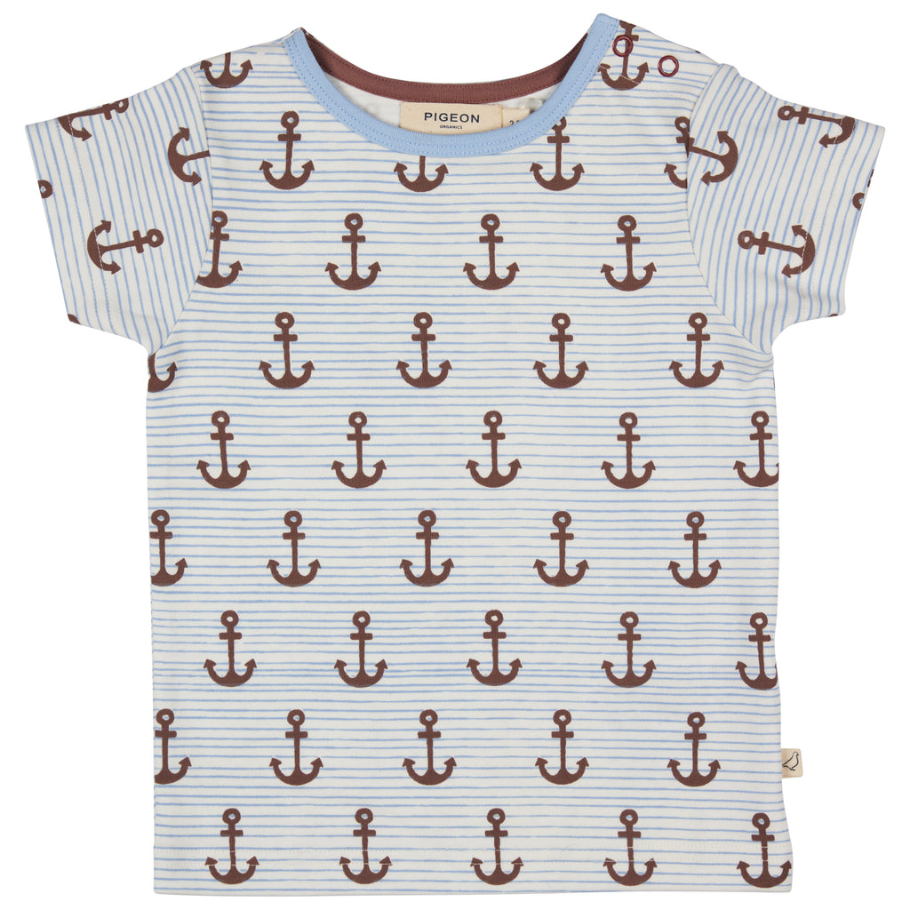 Pigeon Organics ss tshirt anchor