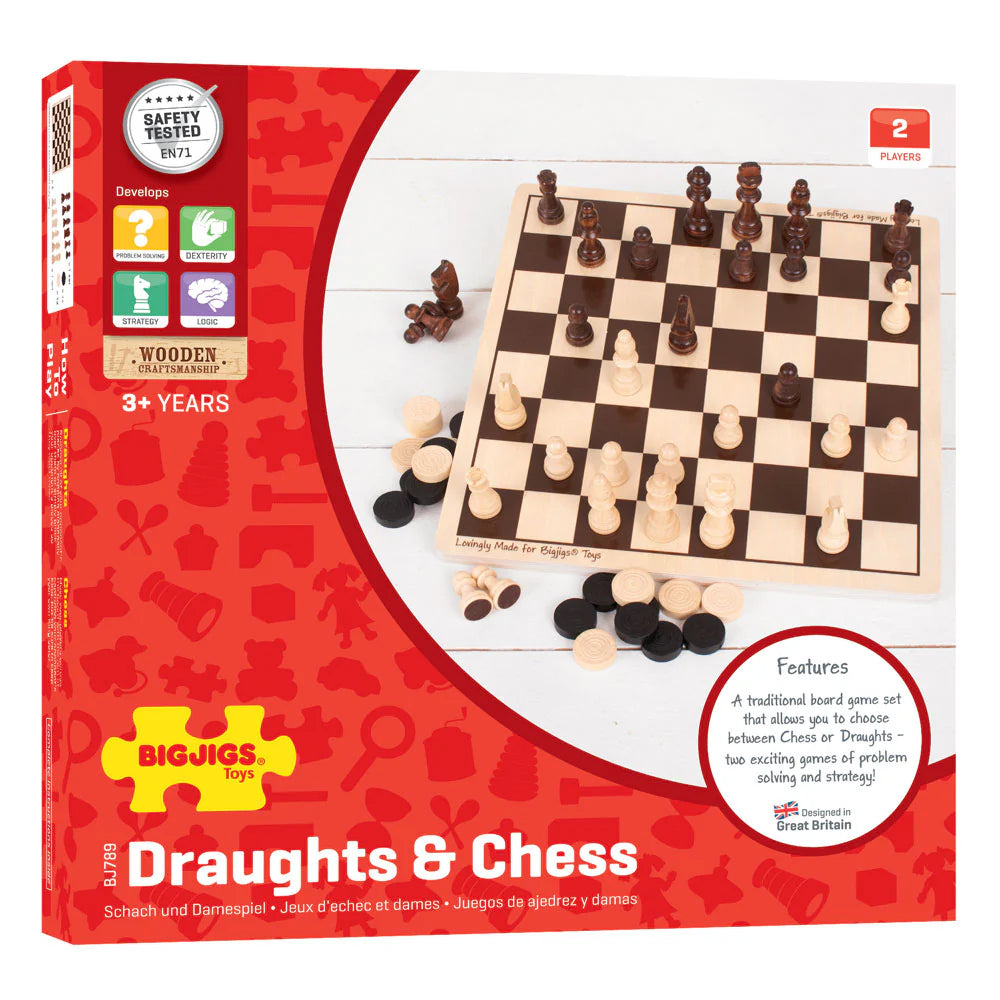 Bigjigs Draughts and Chess