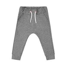 Dear Sophie Basic Pants Melange Grey