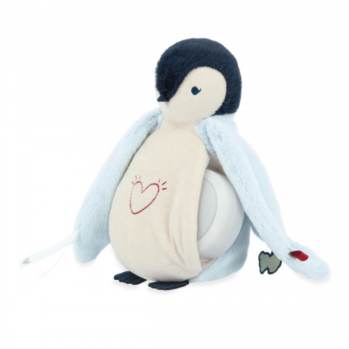 Nightlight Plush Penguin Blue