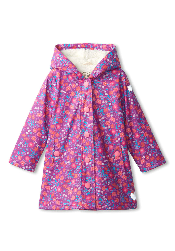 Hatley Wild Flowers Sherpa Lined Splash Jacket