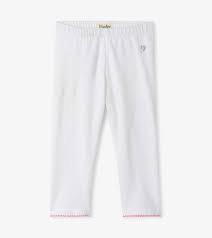 Hatley Basic White Capri leggings