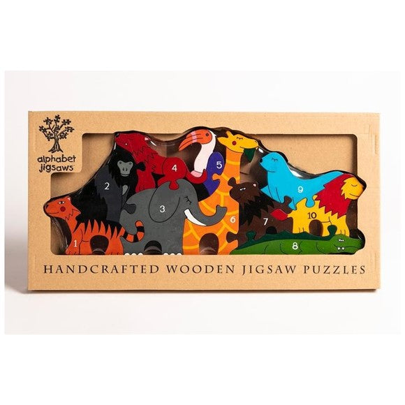 Alphabet Jigsaw Number Zoo