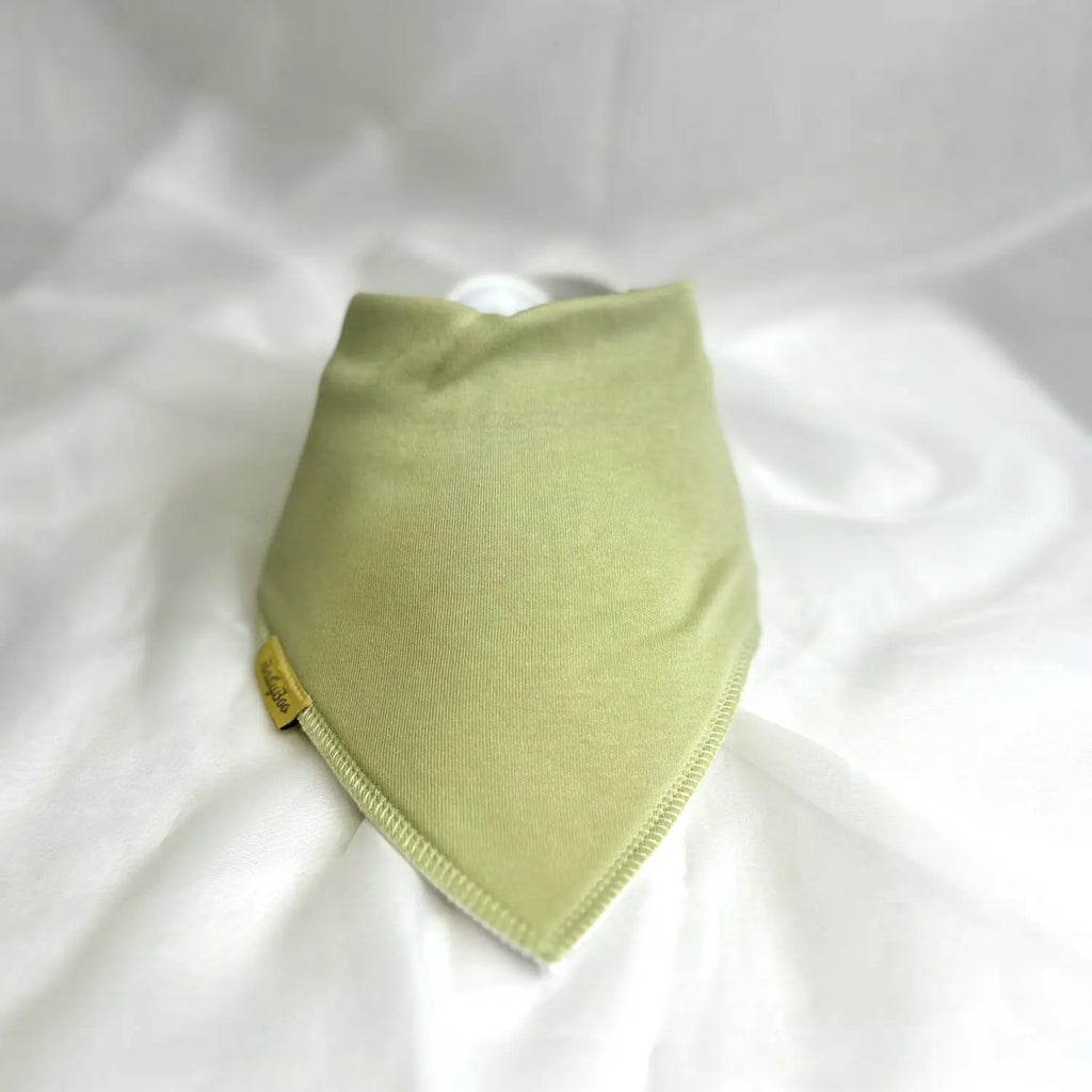 Just Sage Green Organic cotton DribbleBoo bandana bib