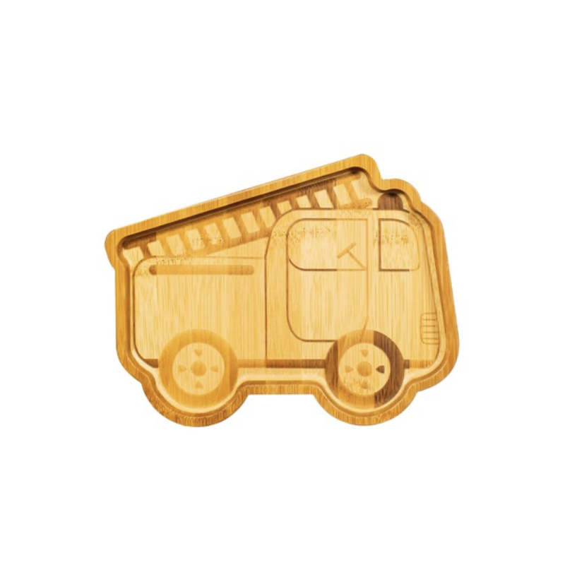 Sass and Belle Fire Truck Bamboo Plate