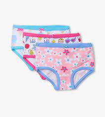 Hatley Girls Hipster Underwear 3 Pack - Summer Prints