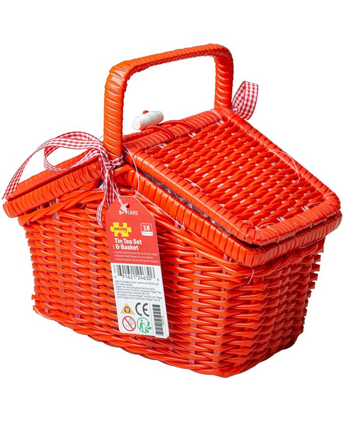 Bigjigs Tin Tea Set & Basket